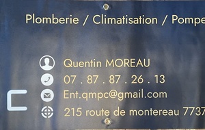 Les nouveaux partenaires de notre club Quentin Moreau et le Crédit Mutuel